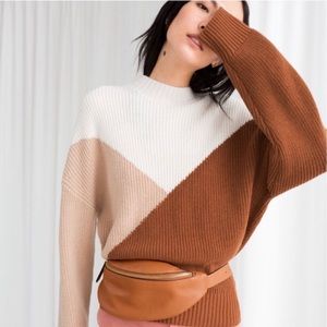 FLAWED - & Other Stories Color Block Sweater